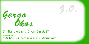 gergo okos business card